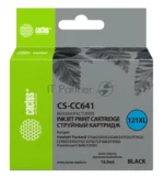 Картридж струйный Cactus CS-CC641 №121XL черный (18 мл.) для HP DJ D1663/D2563/D2663/D5563/F2423/F2483 5