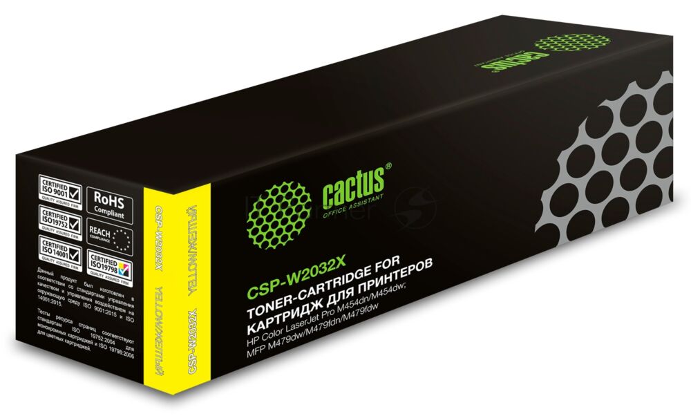 Картридж лазерный Cactus CSP-W2032X (415X) желтый (6000 стр.) для HP LJ M454/MFP M479 1 Картридж лазерный Cactus CSP-W2032X (415X) желтый (6000 стр.) для HP LJ M454/MFP M479 1