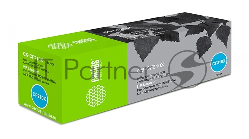 Картридж лазерный Cactus CS-CF210X черный (2400 стр.) для HP LaserJet Pro 200 M251/M276