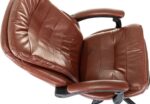 Кресло Бюрократ T-9950MSG-F/BROWN-PU коричневый, экокожа 25