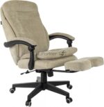 Кресло руководителя Бюрократ T-9950MSG-F Fabric песочный Light-21, крестов. пластик, подст. для ног 18