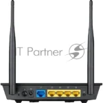 Сетевое оборудование ASUS RT-N12 E WiFi Router (RTL) 802.11b/g/n, 4UTP 10/100 Mbps, 1WAN, 300Mbps, 2x2dBi 3
