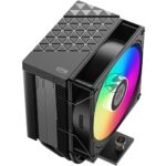 Кулер для процессора PCCooler R300 ARGB BK черный 92мм алюминий+медь 2200rpm 30db 4-pin 150W 133мм 10