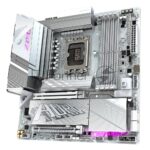Материнская плата Gigabyte Z890M AORUS ELITE WIFI7 ICE, LGA 1851, Intel Z890, 4xDDR5, 4xSATA, 3xM.2, 1xPCIe 4.0 x4, 1xPCIe 5.0 x16, 1xDP, 1xUSB-C, 1x 2.5Gb LAN, 1xUSB-A 3.2 Gen 2, 4xUSB-A 3.2 Gen 1, 2x3.5 мм, TOSLINK, 7.1, 1xUSB4, mATX 10