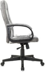 Кресло руководителя Бюрократ CH 002 Fabric Light-19 серый, крестов. пластик 12