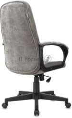 Кресло руководителя Бюрократ CH 002 Fabric Light-19 серый, крестов. пластик 13