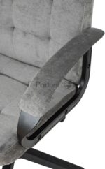 Кресло руководителя Бюрократ CH 002 Fabric Light-19 серый, крестов. пластик 14