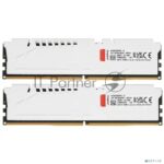 Оперативная память Kingston Fury Beast, DDR5, 32Gb (2x16 Gb), 5600 MHz, CL36, DIMM, радиатор, белый 6