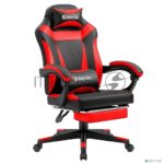 Кресло Defender CRUISER BLACK/RED черный/красный, экокожа, подставка для ног 13