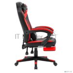 Кресло Defender CRUISER BLACK/RED черный/красный, экокожа, подставка для ног 15
