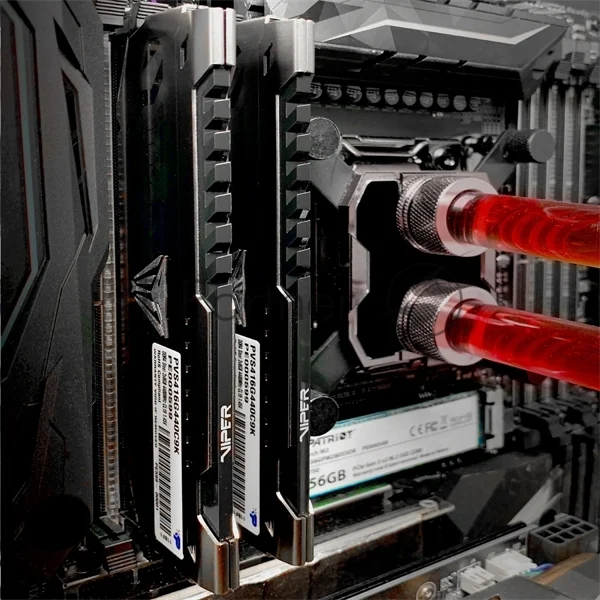 Оперативная память Patriot Viper Steel, DDR4, 64GB (2x32GB), 3600MHz, CL18, DIMM, радиатор, черный 1