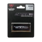 Оперативная память Patriot Viper Steel, DDR4, 8GB (1x8GB), 3200MHz, CL22, с радиатором, черный, SO-DIMM 15