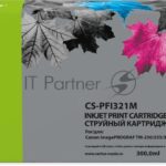 Картридж струйный Cactus CS-PFI321M PFI-321 M пурп.пигм. (300мл) для Canon imagePROGRAF TM-250/255/350/355