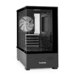Компьютерный корпус Minitower ExeGate i3 SEA (mATX, БП 600NPX, 2*USB+1*USB 3.0, HD аудио, черный, 1 вент. 12см с RGB подсветкой, передняя и боковая панели - закаленное стекло) 2