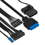 Компьютерный корпус Minitower ExeGate i3 SEA (mATX, без БП, 1*USB+1*USB 3.0, HD аудио, черный, 1 вент. 12см с RGb подсветкой, передняя и боковая панели - закаленное стекло) 4