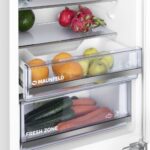 Встраиваемый холодильник Maunfeld MBF193SLFWGR Inverter белый двухкамерный 229/76 л морозилка снизу 24