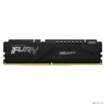 Оперативная память Kingston Fury Beast, DDR5, 64Gb (2x32Gb), 6000MHz, CL30, DIMM, с радиаторами, черный 4