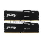 Оперативная память Kingston Fury Beast, DDR5, 32Gb (2x16GB), 5600MHz, CL36, DIMM, с радиаторами, RGB, черный 7