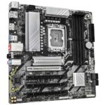 Материнская плата Gigabyte B860M DS3H WIFI6E, LGA1851, Intel B860, 4xDDR5, 4xSATA, 2xM.2, 1xPCIe 5.0 x16, 3xPCIe 4.0 x1, 2xDP, 1xHDMI, 1x2.5Gb LAN, Wi-Fi 6E, Bluetooth 5.3, 1xUSB-C 10Gbps, 2xUSB-A 10Gbps, 4xUSB-A 5Gbps, 7xUSB-A 2.0, 3x3.5 мм, 7.1, mATX 7