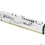 Оперативная память Kingston Fury Beast, DDR5, 32Gb (1x32GB), 6000MHz, CL36, DIMM, с радиатором, белый 5
