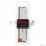 Оперативная память Kingston Fury Beast, DDR5, 32Gb (1x32GB), 6000MHz, CL36, DIMM, с радиатором, белый 6