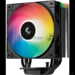 Кулер для процессора DEEPCOOL AG400 BK ARGb V2 черный 120мм алюминий+медь 2100rpm 31.6db 4-pin 220W 154мм 12