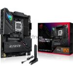 Материнская плата ASUS ROG STRIX B850-F GAMING WIFI, AM5, AMD B850, 4xDDR5, 2xSATA, 4xM.2, 1xPCIe 5.0 x16, 1xPCIe 4.0 x16, 1xPCIe x4, 1xDP, 1xHDMI, 1x2.5Gb LAN, 1xUSB-C 20Gbps, 1xUSB-C 10Gbps, 3xUSB-A 10Gbps, 4xUSB 5Gbps, 4xUSB 2.0, 3x3.5 мм, 7.1, ATX 15