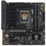 Материнская плата ASUS TUF GAMING B760M-PLUS II, LGA 1700, Intel B760, 4xDDR5, 4xSATA, 3xM.2, 1xPCIe 5.0 x16, 1xPCIe x4, 1xPCIe x1, 1xUSB-A 3.2 Gen 2, 2xUSB-A 3.2 Gen 1, 4xUSB 2.0, 1xUSB-C 3.2 Gen 2x2, 1x2.5Gb LAN, 5x3.5 мм, 7.1, mATX 7