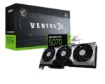 Видеокарта MSI GeForce RTX 5070 VENTUS 3X OC, 12 GB GDDR7, 192 bit, 3xDisplayPort, HDMI, GPU 2295 MHz 14