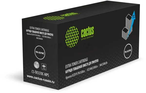 Картридж лазерный Cactus CS-TK5370C-MPS голубой (13000 стр.) для Kyocera ECOSYS PA3500cx/ECO MA3500cix/MA3500cifx
