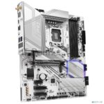Материнская плата ASRock Z890 Pro RS WiFi белый, LGA 1851, Intel Z890, 4xDDR5, 4xSATA, 4xM.2, 1xPCIe 5.0 x16, 2xPCIe 4.0 x16, 1xPCIe x1, 2xUSB-C Thunderbolt 4, 4xUSB-A 3.2 Gen 1, 1xUSB-A 3.2 Gen 2, 1xHDMI, 1xDP, 1x2.5Gb LAN, 5x3.5 мм, 7.1, ATX 8