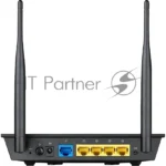 Сетевое оборудование ASUS RT-N12 E WiFi Router (RTL) 802.11b/g/n, 4UTP 10/100 Mbps, 1WAN, 300Mbps, 2x2dBi 7
