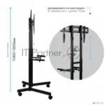 Подставка для телевизора Arm Media PT-STAND-7 черный 32"-80" макс.50кг напольный фиксированный 7