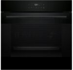 Электрический духовой шкаф Bosch HJG852YB0T Serie 6, 60 см, 66 л, черный,сенсорное управление, 8 режимов+AutoPilot 30(30 автоматических программ), LCD-дисплей, галогенное освещение, самоочистка EcoClean,Soft Open and Soft Close door,телескопические направляющие на 2 уровнях 8