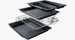 Электрический духовой шкаф Bosch HJG852YB0T Serie 6, 60 см, 66 л, черный,сенсорное управление, 8 режимов+AutoPilot 30(30 автоматических программ), LCD-дисплей, галогенное освещение, самоочистка EcoClean,Soft Open and Soft Close door,телескопические направляющие на 2 уровнях 10
