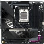 Материнская плата Gigabyte B850M AORUS ELITE WIFI6E, AM5, AMD B850, 4xDDR5, 4xSATA, 2xM.2, 1xPCIe 5.0 x16, 1xPCIe 3.0 x4, 1xDP (v1.4), 1x2.5Gb LAN, Wi-Fi 6E, Bluetooth 5.3, 2xUSB-C 10Gbps, 2xUSB-A 10Gbps, 5xUSB-A 5Gbps, 4xUSB-A 2.0, S/PDIF, 2x3.5 мм, 7.1, mATX 7