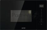 Встраиваемая микроволновая печь Gorenje BM201SG3BG, 20 л, 5 уровней мощности, 8 автопрограмм, сенсорное управление, дисплей, гриль, поворотный стол, AquaClean, автоменю черный 10
