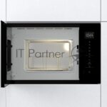 Встраиваемая микроволновая печь Gorenje BM201SG3BG, 20 л, 5 уровней мощности, 8 автопрограмм, сенсорное управление, дисплей, гриль, поворотный стол, AquaClean, автоменю черный 6