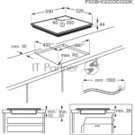 Индукционная варочная панель Electrolux CIS62450 на 4 конфорки, сенсорный слайдер DirectAccess, SenseCookBoil,Stop&Go, PowerBoost и Bridge, мощность: 7.8-11.7 кВт, независимая установка, размеры (ШхГ): 59x52 см, 4