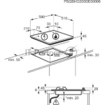 Газовая варочная панель Electrolux KGG6407K черный 8