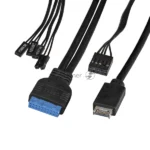 Компьютерный корпус Miditower ExeGate XP-332UC-XP450 (ATX, XP450 с вент. 12см, 2хUSB 3.0/1хTypeC, аудио, черный) 5