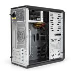 Компьютерный корпус Minitower ExeGate BA-201-UNS450 (mATX, БП UNS450 с вент. 12см, 2хUSB, аудио, черный) 7
