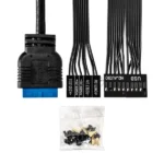 Компьютерный корпус Minitower ExeGate BAA-308U2-UNS400 (mATX, БП UNS400 с вент. 12см, 1хUSB/2хUSB 3.0, HD Audio, черный) 5