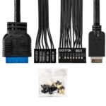 Компьютерный корпус Minitower ExeGate BAA-308UC-AA500 (mATX, БП AA500 с вент. 8см, 1хUSB/1хUSB 3.0/1хTypeC, HD Audio, черный) 5