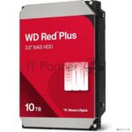 Жесткий диск HDD Western Digital 10Tb, 7200RPM SATA 3.5 Red Plus NAS 512MB buffer 3