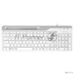 Клавиатура проводная A4Tech Fstyler FK25, USB, белый/серый 23