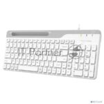 Клавиатура проводная A4Tech Fstyler FK25, USB, белый/серый 24