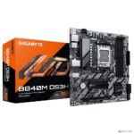 Материнская плата Gigabyte B840M DS3H, AM5, AMD B840, 4xDDR5, 4xSATA, 2xM.2, 1xPCIe 4.0 x16, 1xPCIe 3.0 x4, 2xDP, 1xHDMI, 1x2.5Gb LAN, 3xUSB-A 5Gbps, 8xUSB-A 2.0, 1xUSB-C 5Gbps, 3x3.5 мм, 7.1, mATX 11