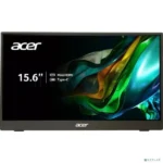 Монитор 15.6" Acer PM161QJbmiuux IPS 1920x1080, 60 Гц, 6 мс, 16:9, 250 кд/м², mini-HDMI, 2xUSB-C, 3.5 Jack, динамики (2x1 Вт), HDR10, FreeSync, черный 2