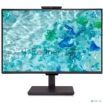 Монитор 23.8" Acer B248YGbemiqprcuzx IPS 1920x1080, 120 Гц, 4 мс, 16:9, 300 кд/м², HDMI 2.0, DP, USB-C (100 Вт), 3.5 Jack, USB Hub (2x USB 3.0), FreeSync, HDR10, динамики (2x5 Вт), веб-камера, черный